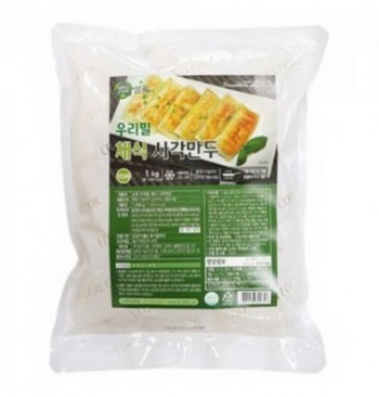 삼육유기농자연식품 우리밀 채식 사각만두 1kg